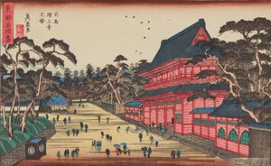 A Shiba-i Zojoji-templom látképe / Shiba Zojoji no zu, a „Toto (Edo) híres látképei” / Toto meisho című sorozatból alkotó: Keisai Eisen