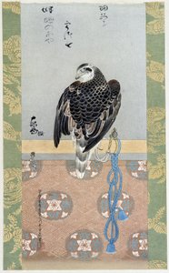 Sólyom - Itaya Keishiu selyemfestménye alkotó: Keishu Hiromasa Itaya
