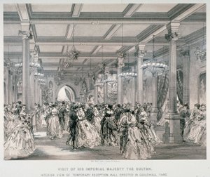 Törökország szultánjának fogadása, Guildhall, London City, 1867