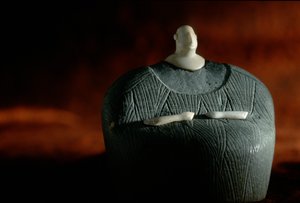 Összetett emberi figura szteatitból és fehér kőből; Oxus Civilizáció; Türkmenisztán..., 2004 (fotó) alkotó: Kenneth Garrett
