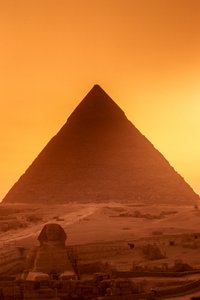 Egyiptom Óbirodalma; Khafre piramisa és a Szfinx; Gíza; Egyiptom