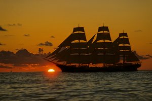 Square Rigger; Dar Pormorza,Sail race, Operation Sail Tall Ships; Sail Training Assoc... alkotó: Kenneth Garrett