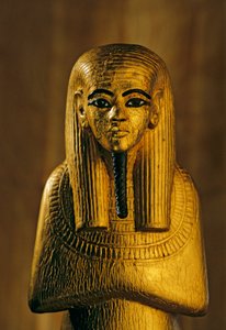 Duamutef szobra; arany; fa, KV 62. Duamutef az ókori egyiptomi vallásban a..., 2009 (fotó) alkotó: Kenneth Garrett