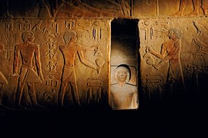 Ti sírja; Egyiptom; Régészet; Óbirodalom; Szakkara, Serdab-kamra; Szakkara, Serdab-kamra