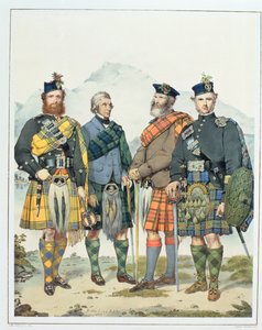 John MacLachlan, Hugh Grahame, James MacFarlane és Angus Colquhoun, Viktória királynő „Highlanders” négy darabja, Vincent Brooks metszete, 1869
