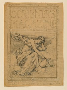 Tervezés a magazin borítójához, a Scribner magazinhoz alkotó: Kenyon Cox