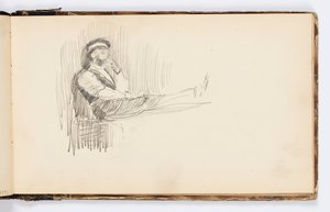 Vázlatfüzet oldal alkotó: Kenyon Cox