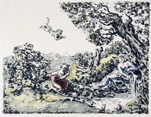 Tájképalbum: La Source, 1900 (színes litográfia) alkotó: Ker Xavier Roussel