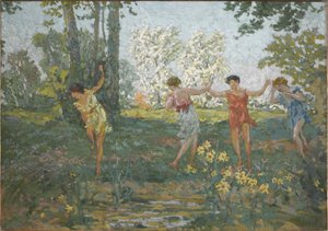 Eurydice megharapta egy kígyó, 1913.