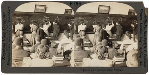 "Egy számtani osztály, Tuskegee, Alabama",c. 1900 (fotó) alkotó: Keystone View Company