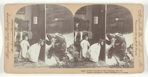 Jessie - Meglátom, jön-e, Harold. Mikulás – Megnézem, alszanak-e azok a gyerekek, 1899. alkotó: Keystone View Company