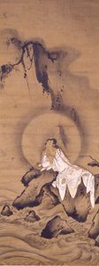Kannon (Avalokitesvara) fehér köntösben alkotó: Kichizan Mincho