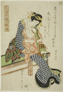 Sojo Henjo, a "Divatos gyerekek, mint a hat halhatatlan költő (Furyu kodakara rokkasen)" sorozatból alkotó: Kikukawa Eizan