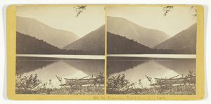 Franconia Notch az Echo Lake-ből, 185575. Alkotók: Kilburn Brothers, BW Kilburn.