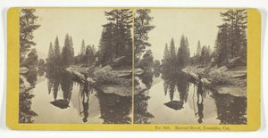 Merced River, Yosemite, Cal., 185575. Alkotók: Kilburn Brothers, BW Kilburn. alkotó: Kilburn Brothers, BW Kilburn