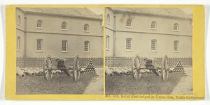 A Rebel Shot szállása: Union Gun, Battle Gettysburg, 185575. Alkotók: Kilburn Brothers, BW Kilburn.
