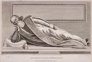 Sir Edward Bruce emlékműve a Rolls Chapelben, Chancery Lane, London, 1794