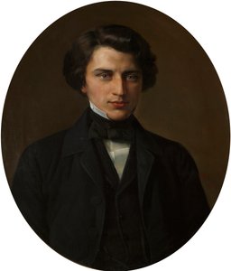 Vlagyimir Zhemchuzhnikov költő portréja, 1830-1884, 1854. alkotó: Kirill Antonovich Gorbunov