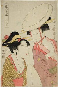 VIII. felvonás (Hachidanme), a "Hűséges megtartók kincstára (Chushingura)" sorozatból alkotó: Kitagawa Utamaro