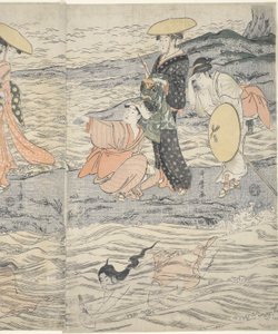 Awabi Shell Divers Enoshimában alkotó: Kitagawa Utamaro