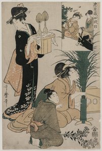 Chushingura: A hűség tárháza IV. felvonás alkotó: Kitagawa Utamaro