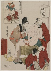 Chushingura: A hűség tárháza X. felvonása alkotó: Kitagawa Utamaro