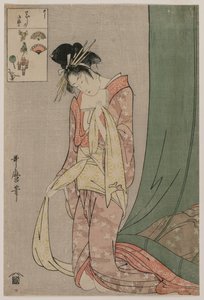 Hanaogi of Ogiya a Képrejtvények sorozatból, c. 1797. alkotó: Kitagawa Utamaro
