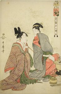 A tje jige r (Tigrisország) iránya, a tje sorozatból: "Yoshihara, a Telve-törvény tagja (folytatás a Seiro Itsukinál)" alkotó: Kitagawa Utamaro