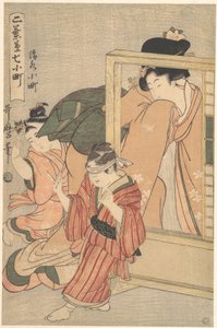 Kiyomizu Komachi, a „Futabagusa nana Komachi” sorozatból alkotó: Kitagawa Utamaro