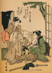 Felkészülés a színpadra, c1780 alkotó: Kitagawa Utamaro
