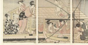 Éjszakai horgászat alkotó: Kitagawa Utamaro