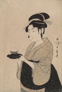 Okita, egy teaházi lány alkotó: Kitagawa Utamaro