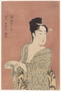 A Faddish típus a Tíz típus a nők fiziognómiájában sorozatból alkotó: Kitagawa Utamaro