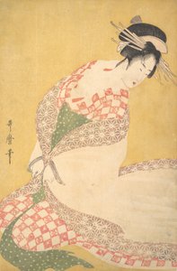 A külső köntös, kb. 1795. alkotó: Kitagawa Utamaro