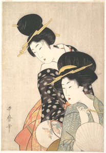 Két nő alkotó: Kitagawa Utamaro