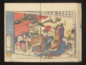 Előkészületek az ünnepekre alkotó: Kitagawa Utamaro