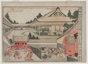 Chushingura: III. felvonás a Perspektivikus képek sorozatból a The Treasure House of Loyalty c. 17