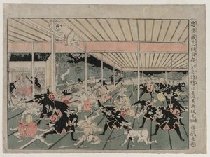 Chushingura: XI. felvonás a Perspektivikus képek sorozatból a The Treasure House of Loyalty c. 179