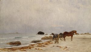 Tengeri fű vezetése (festés) alkotó: Kitty Lange Kielland