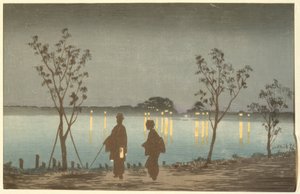 Éjszaka a Sumida folyón
