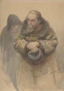 Két orosz férfi, 1904. alkotó: Klavdi Vasilevich Lebedev