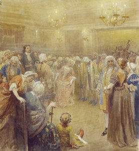 A közgyűlés I. Péter idejében alkotó: Klavdiy Vasilievich Lebedev