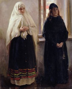 Két világ (olaj, vászon) alkotó: Klavdiy Vasilievich Lebedev