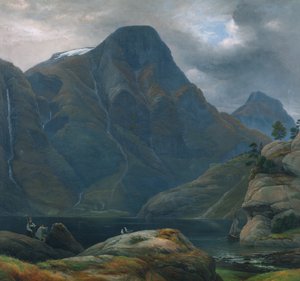 A Nærøyfjordenbe ( fjord) való érkezés