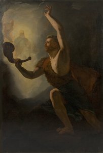 Heimdall harcba idézi az isteneket, 1828.