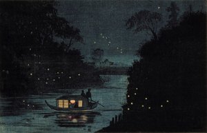 Szentjánosbogarak Ochanomizuban alkotó: Kobayashi Kiyochika