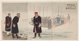 Yamaji altábornagy: a japán második hadsereg élén a Jinzhou-félszigeten végrehajtott partraszállás során alkotó: Kobayashi Kiyochika