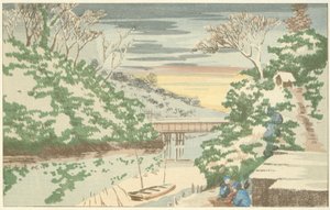Hó Ochanomizuban alkotó: Kobayashi Kiyochika