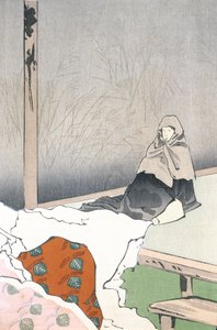 Hotoke Gozen táncosnő Giōjiban alkotó: Kobayashi Kiyochika