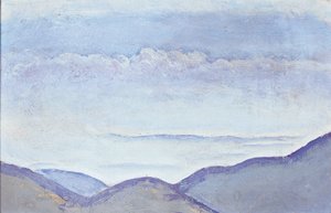 Berge - Hegyek ... (olaj, karton) alkotó: Koloman Moser
